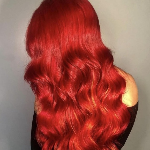 🔹LURIN K 24” RED CURLY LACE FRONT WIG  *NWT* - Picture 1 of 12